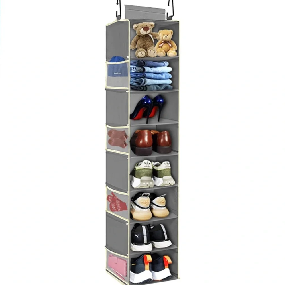 NIB Gray Hanging Closet Organizer